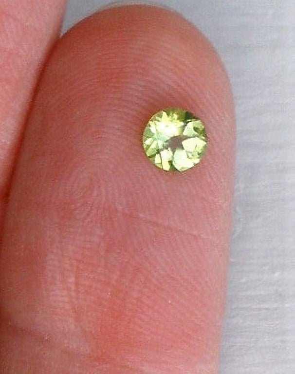 Peridot Round Cut Pakistan Gemstone Calibrated Natural Nice VS AA rocksolidfossils