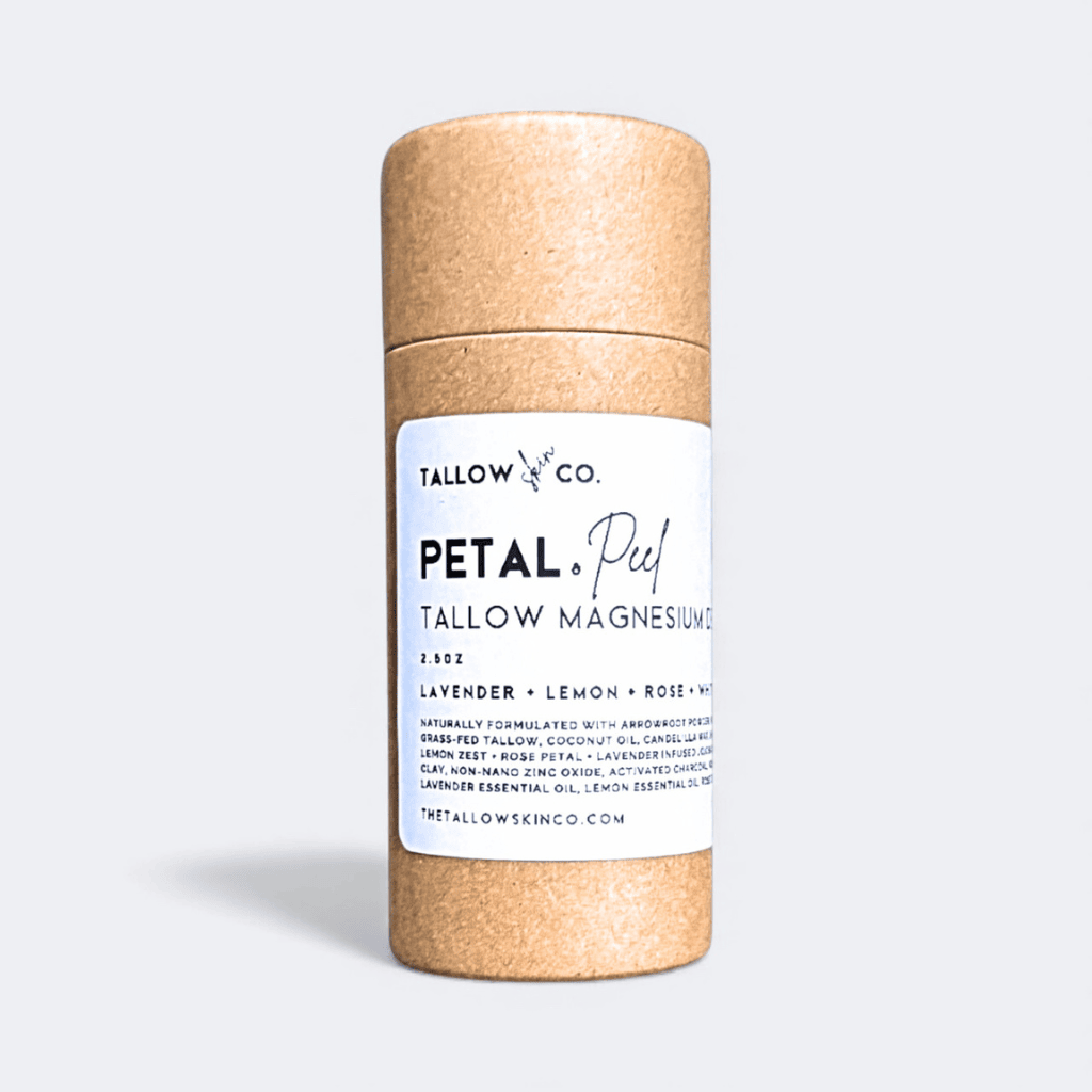 PETAL & PEEL TALLOW MAGNESIUM NATURAL DEODORANT Tallow Skin Co.