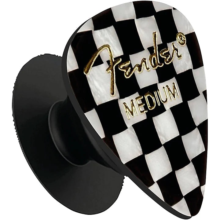 Fender guitar pick phone grip (Checkered) Pluginz Keychains
