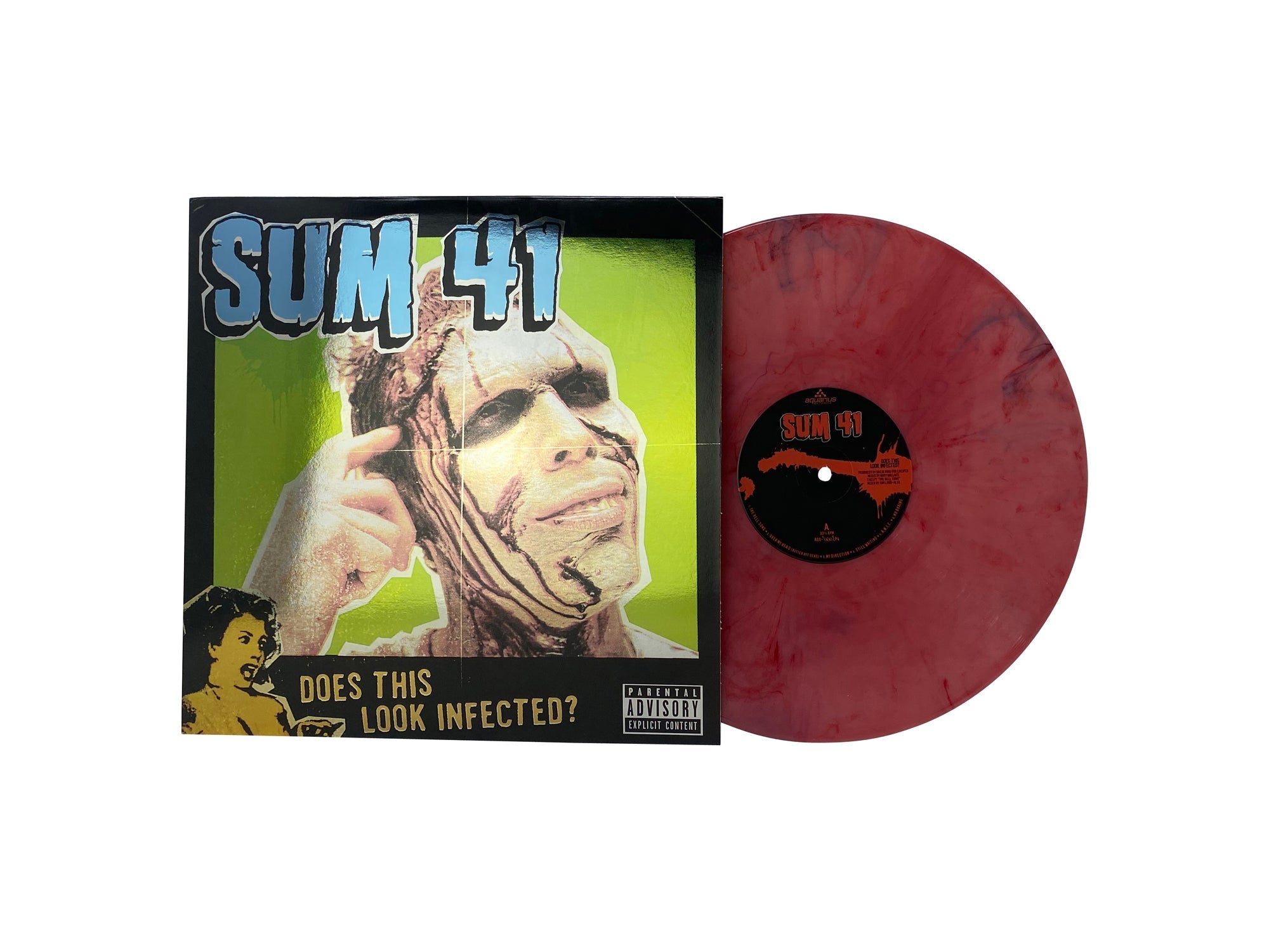 Sum 41 - Does This Look Infected (Limited Edition Red w/ Specs Colored Vinyl) [Import] Pale Blue Dot Records