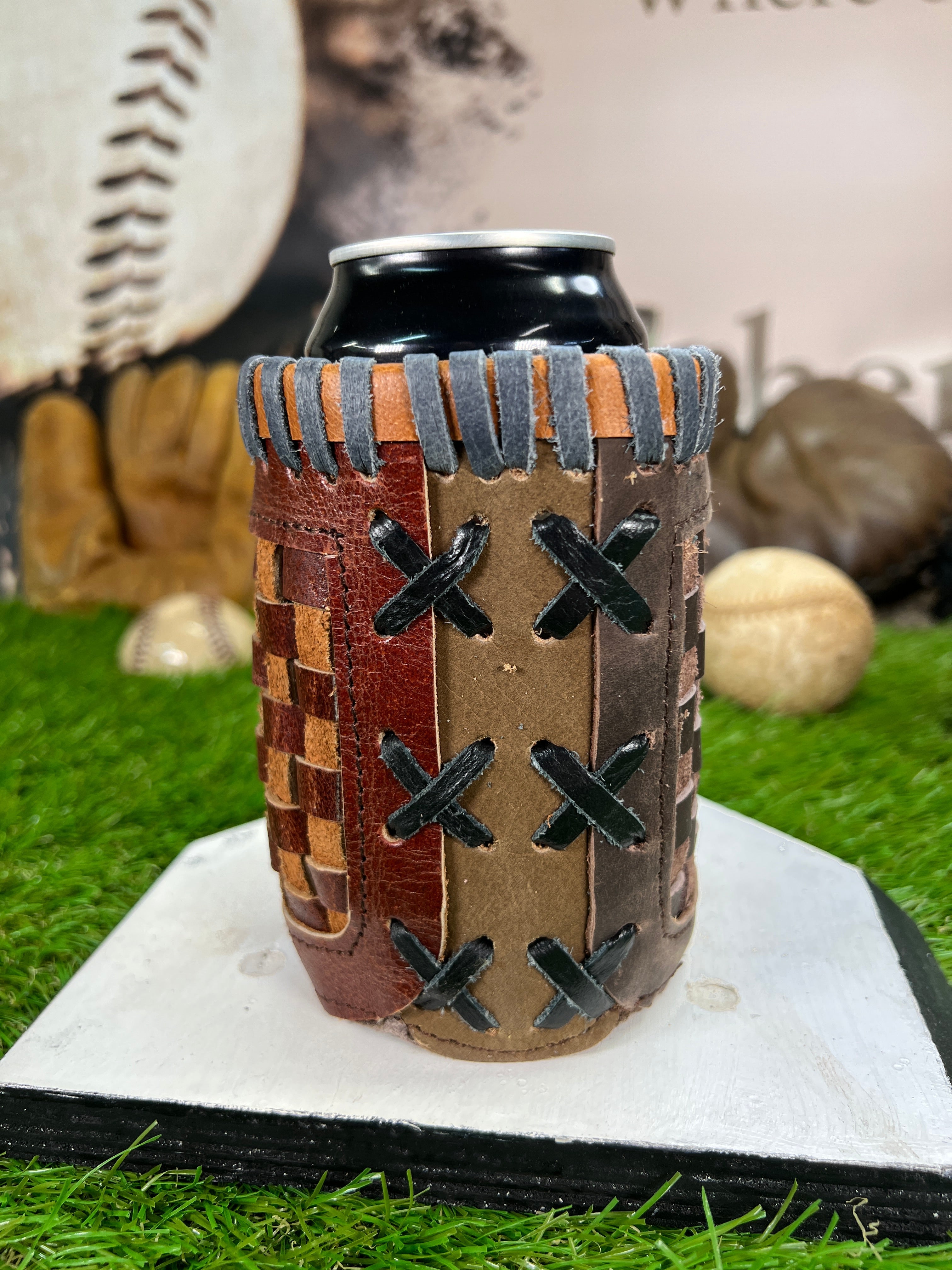 Pocket Coozie  - Mixed Shades Whenitwasagame baseballglovewallets.com