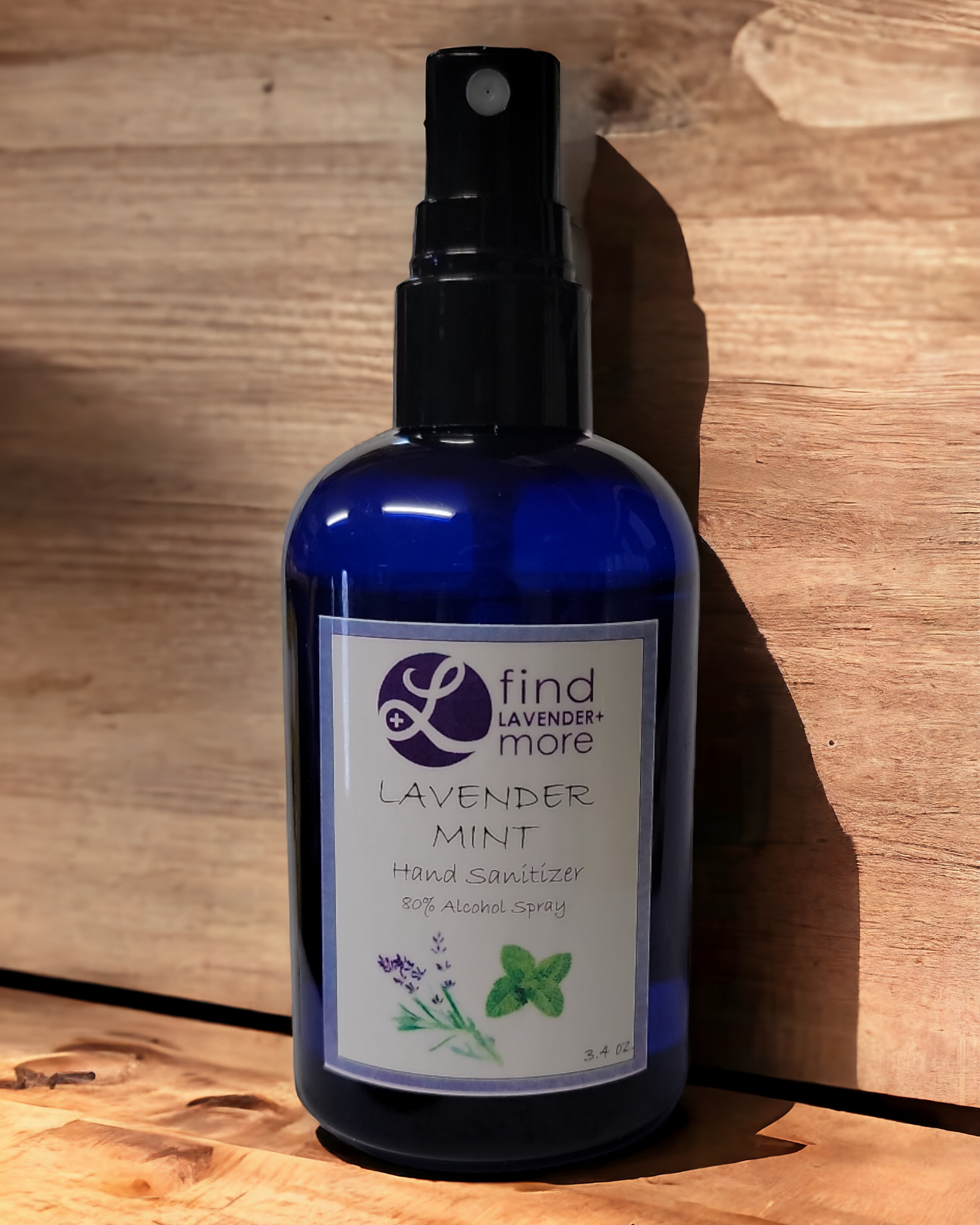 Lavender Mint Hand Sanitizer Spray 3.4oz 2-Pack Findlavender.com