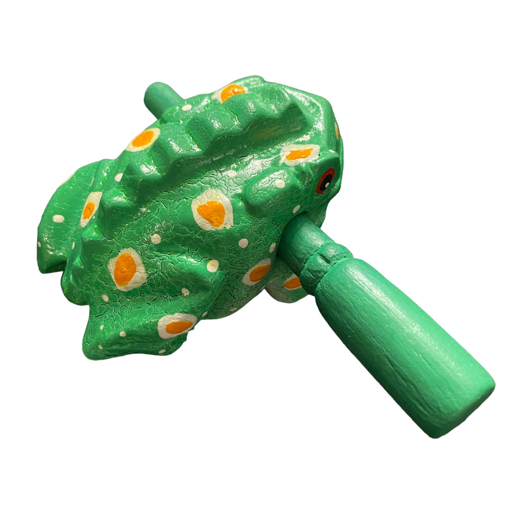 2" Wooden Musical Frog - Mint Design (Percussion Instrument) Music Frog Co