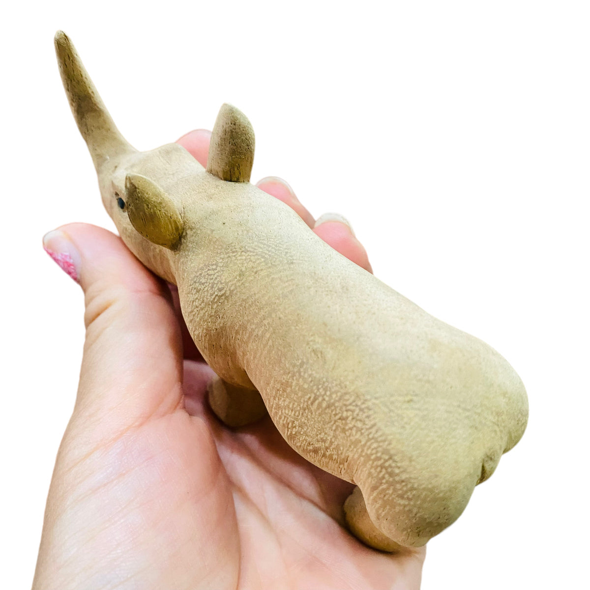 wooden-handcrafted-rhino-figurine-decoration Music Frog Co