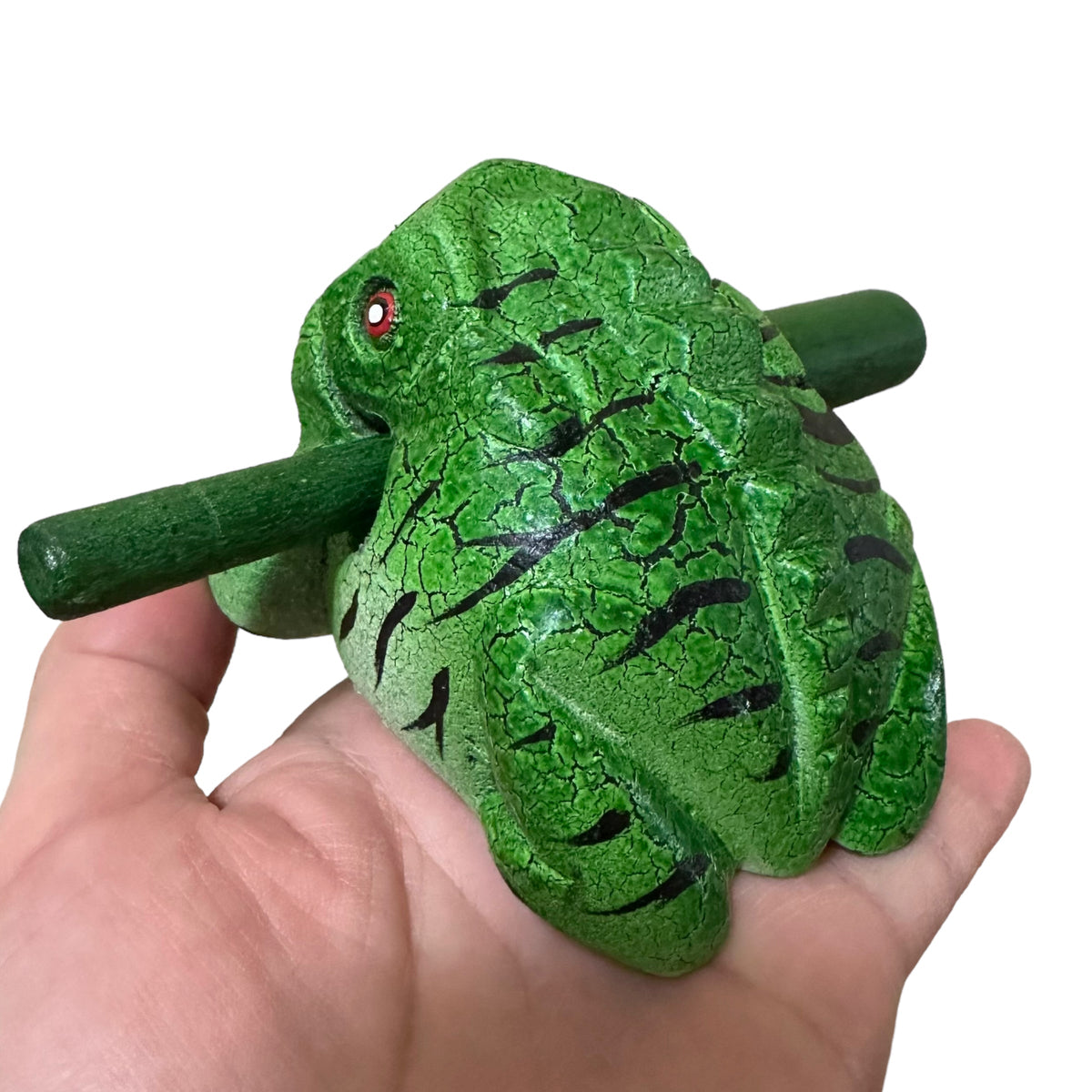 3" Wooden Musical Frog - Forest Design (Percussion Instrument) Music Frog Co