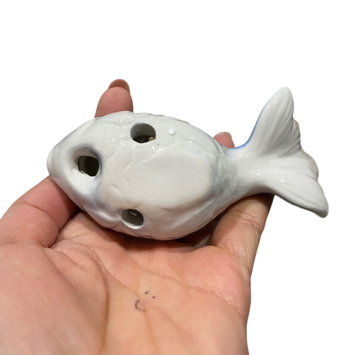 Ceramic Goldfish Ocarina Ocean blue Music Frog Co