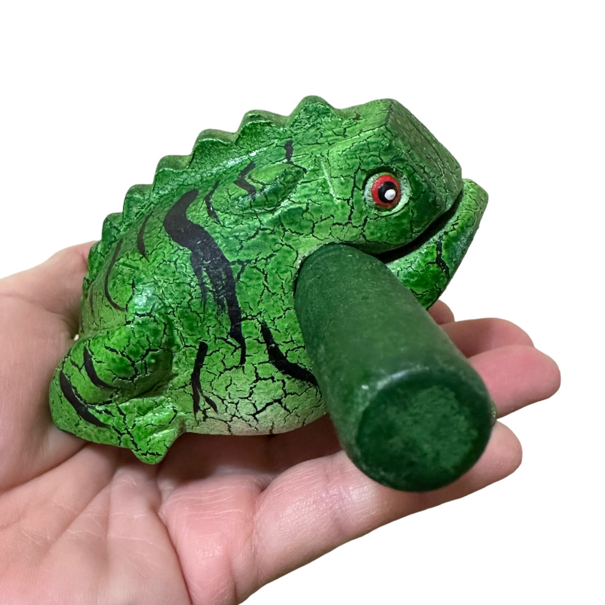 3" Wooden Musical Frog - Forest Design (Percussion Instrument) Music Frog Co