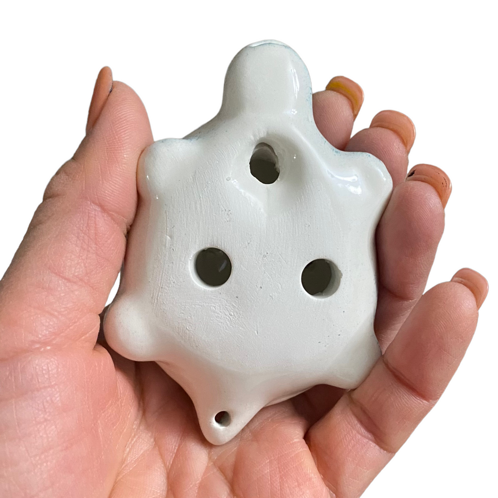 Ceramic Turtle Ocarina Ocean Green Music Frog Co