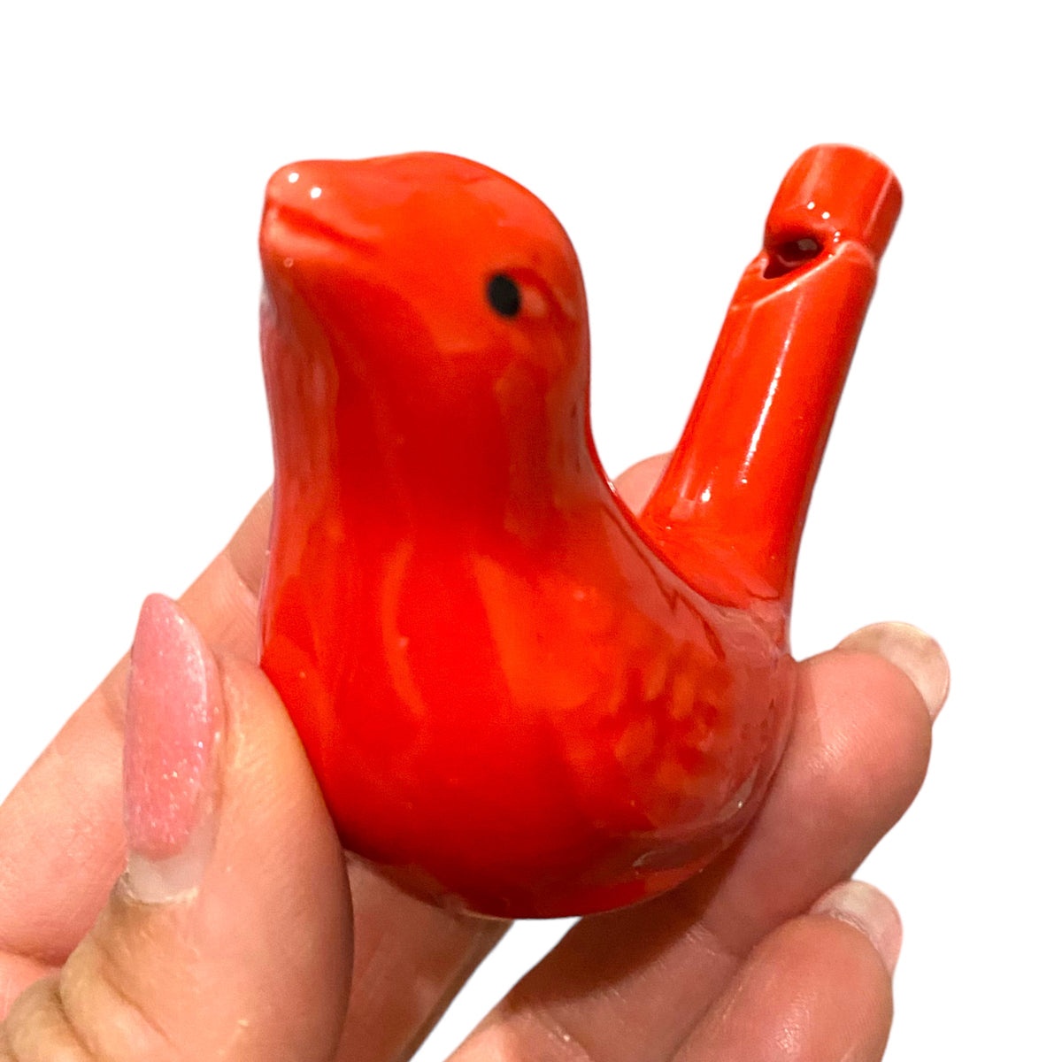 Ceramic Water Whistle Wind Instrument Red Bird Music Frog Co