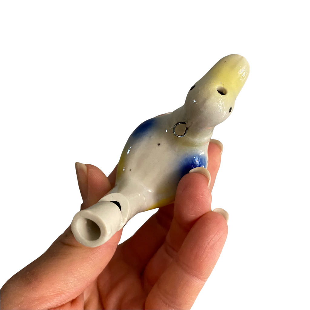 Ceramic Water Whistle Wind Instrument Duck Music Frog Co