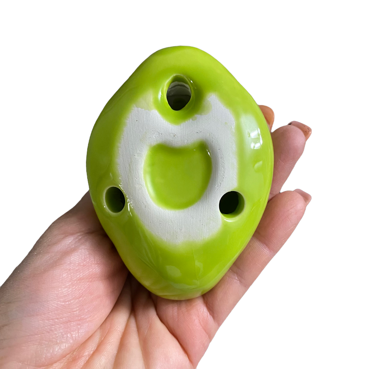Ceramic Duck Ocarina Green Music Frog Co