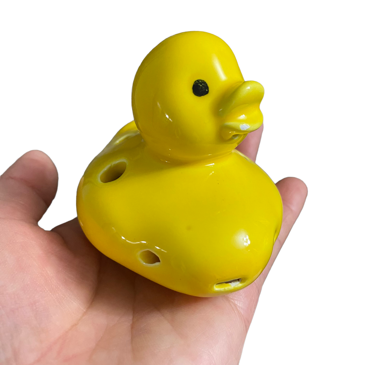 Ceramic Duck Ocarina Yellow Music Frog Co
