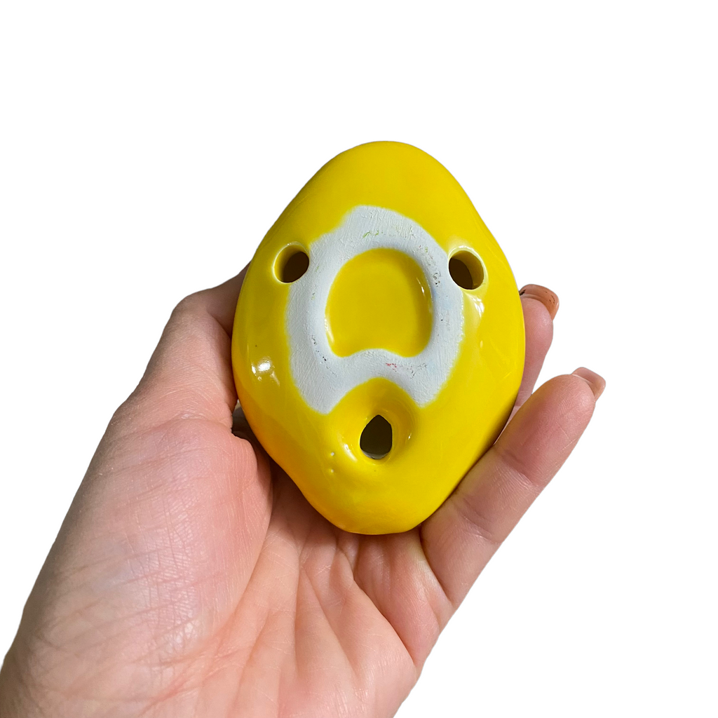Ceramic Duck Ocarina Yellow Music Frog Co