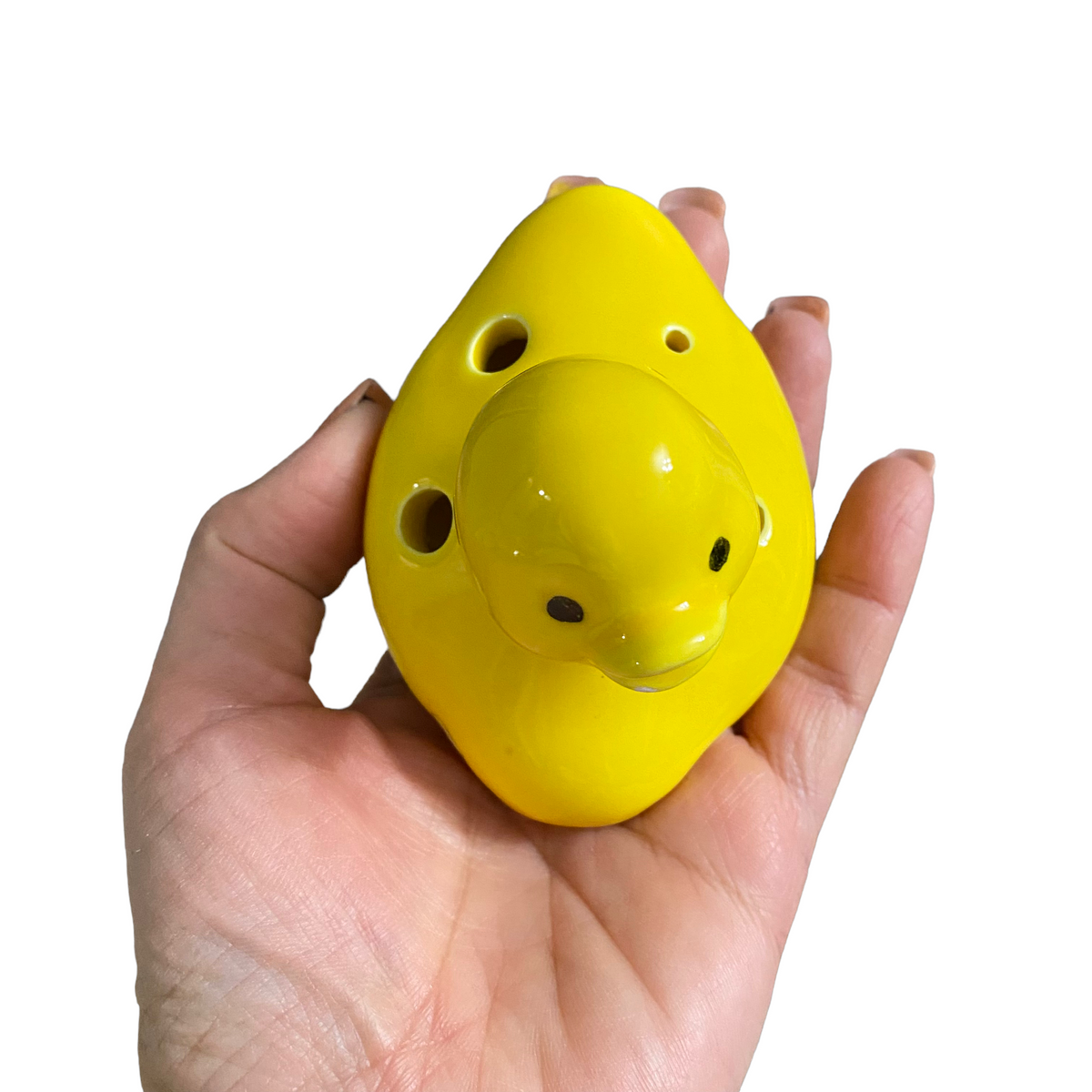 Ceramic Duck Ocarina Yellow Music Frog Co