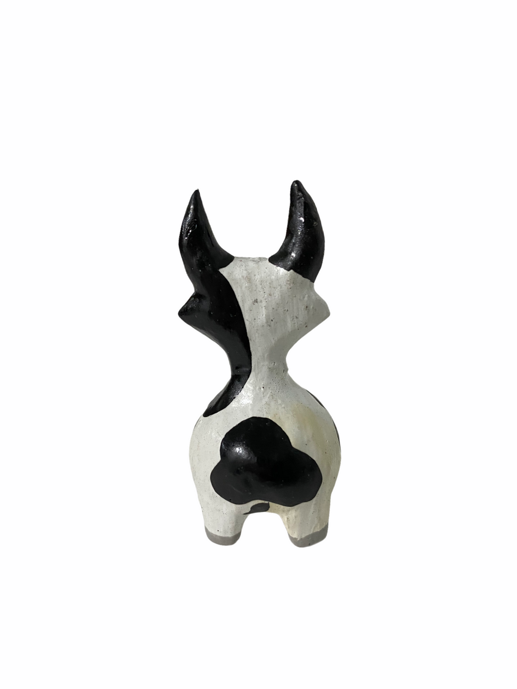 Mini Wooden Cow Figurine Music Frog Co