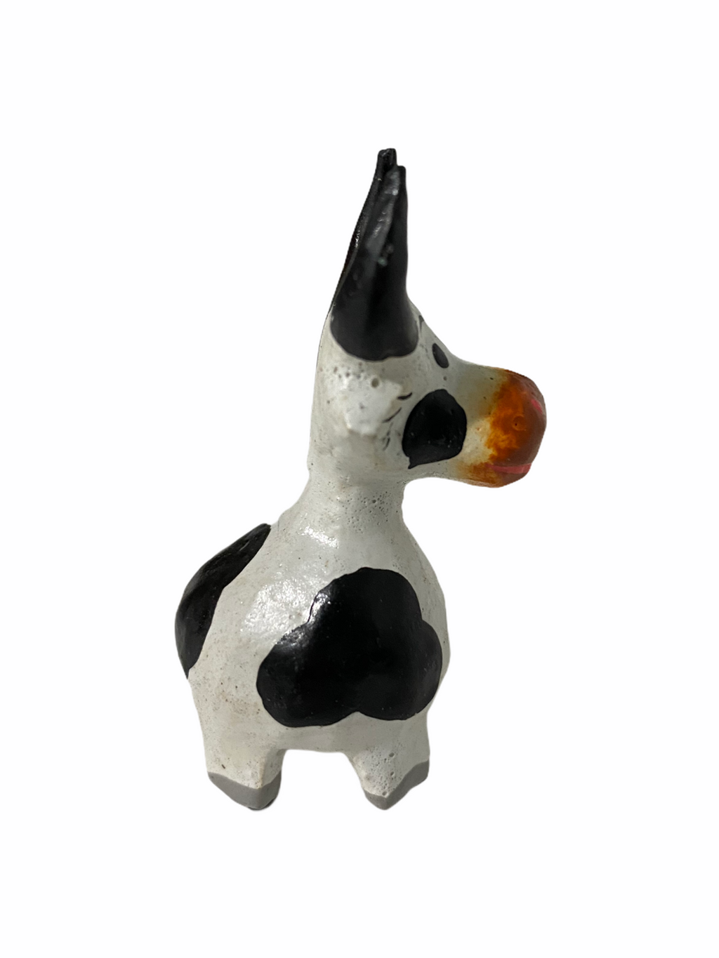 Mini Wooden Cow Figurine Music Frog Co