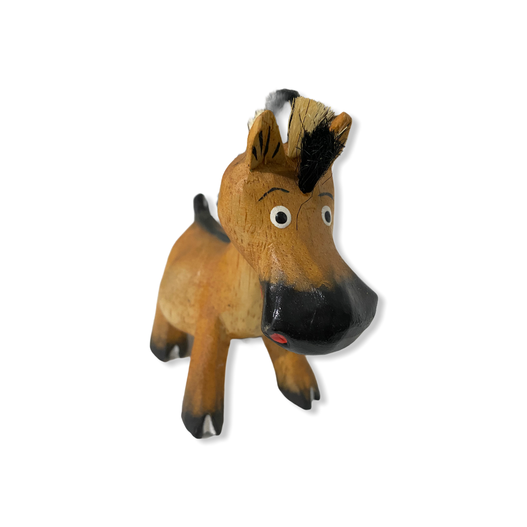 Small Wooden Farm Horse Decoration Figurine Music Frog Co