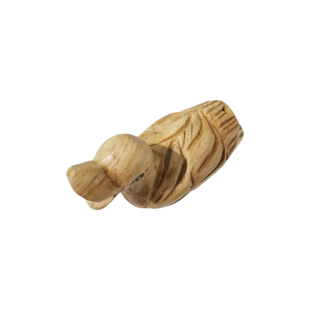 Wooden Musical Whistle Duck Noise Maker Percussion Figurine Music Frog Co