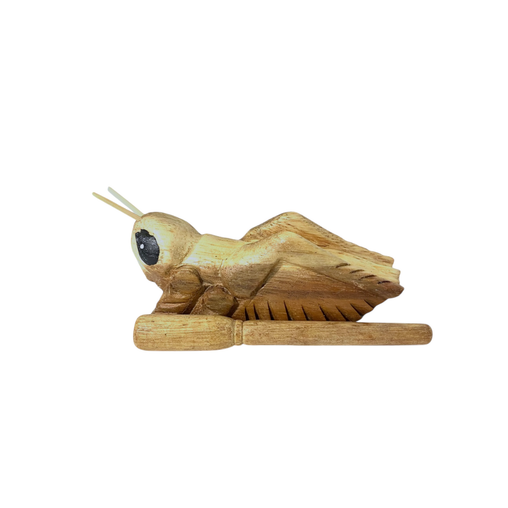 4" Wooden Musical Cricket Percussion Instrument Music Frog Co