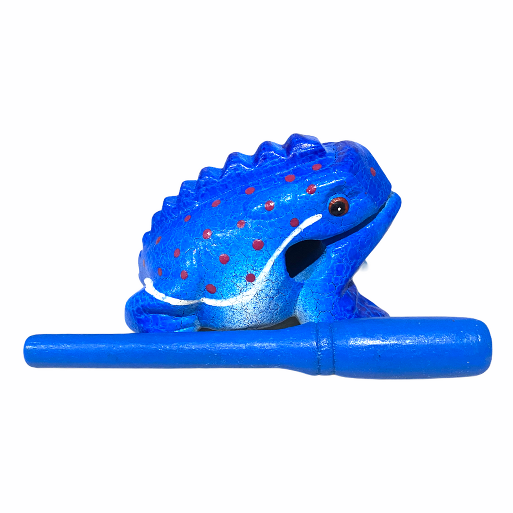 3" Wooden Musical Frog - Mar Design (Percussion Instrument) Music Frog Co