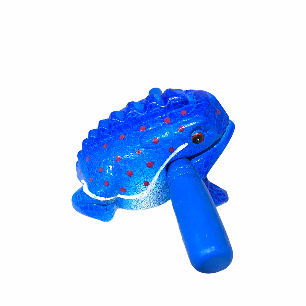 3" Wooden Musical Frog - Mar Design (Percussion Instrument) Music Frog Co
