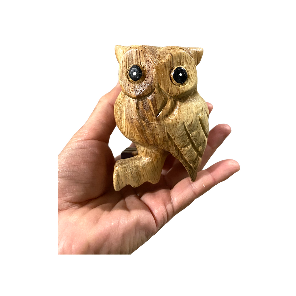 3" Wooden Musical Whistle Owl  Instrument Music Frog Co