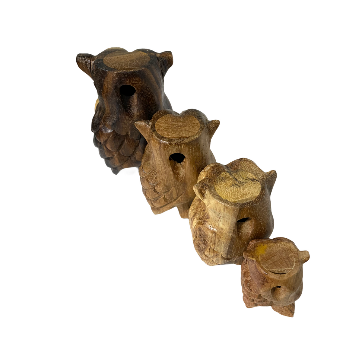4" Wooden Musical Whistle Owl Instrument Music Frog Co