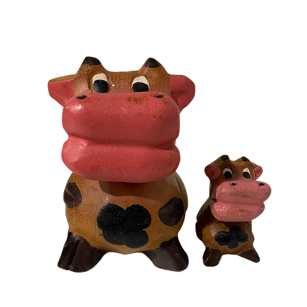 Painted Wooden Musical Whistle Cartoon Cow Percussion Instrument Music Frog Co