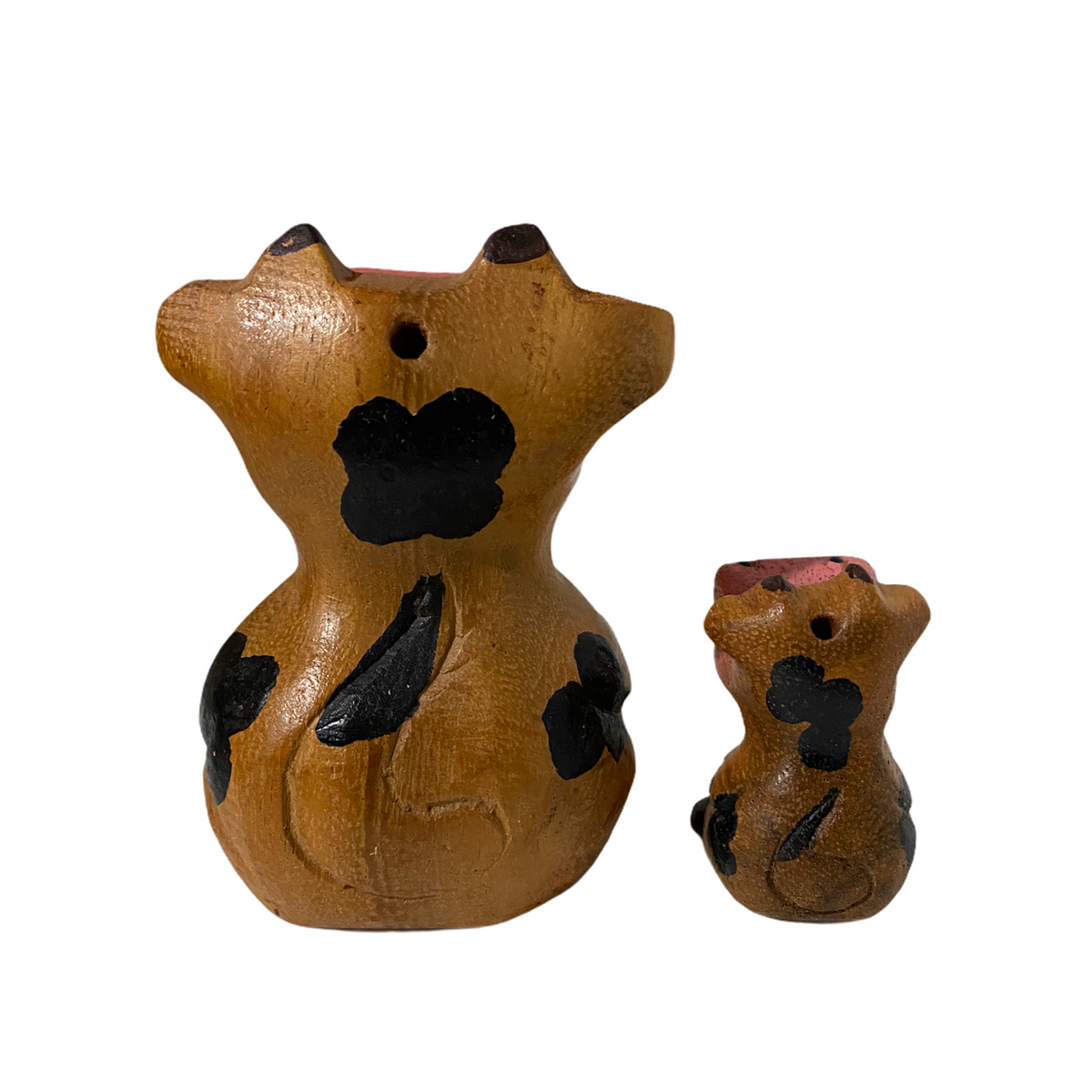 Painted Wooden Musical Whistle Cartoon Cow Percussion Instrument Music Frog Co