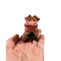 Painted Wooden Musical Whistle Cartoon Cow Percussion Instrument Music Frog Co