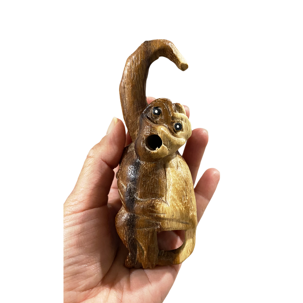 Painted Musical Whistle Monkey Instrument Music Frog Co