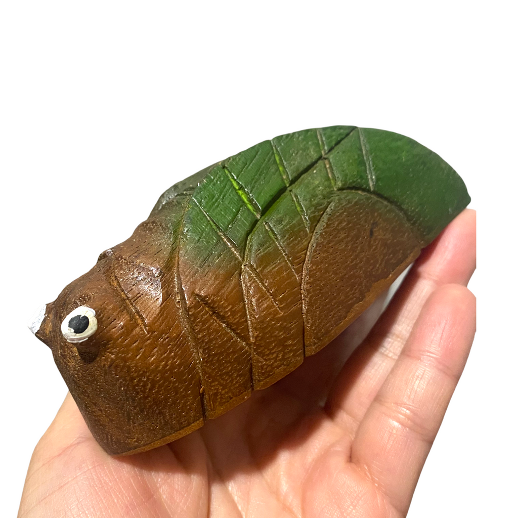 Painted Wooden Musical Cicada Maraca Percussion Instrument Music Frog Co