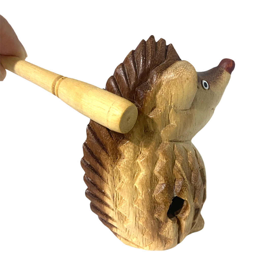Wooden Musical Porcupine Percussion Instrument Music Frog Co
