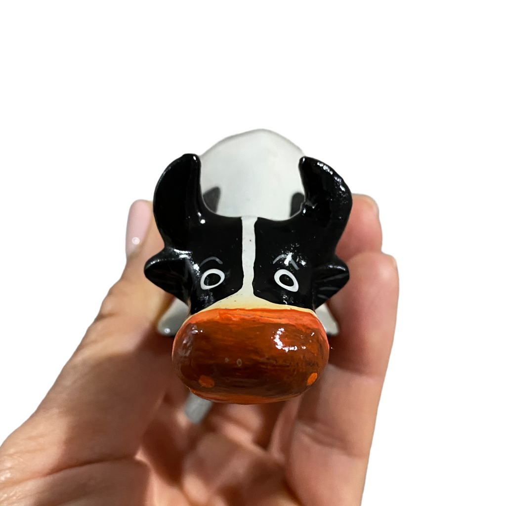 Wooden Cow Shelf Decoration Music Frog Co