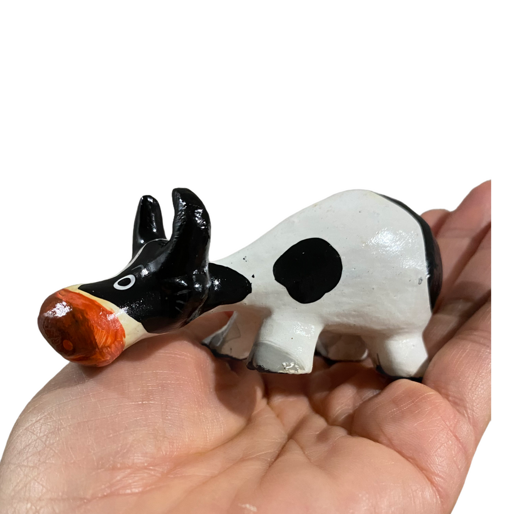 Wooden Cow Shelf Decoration Music Frog Co