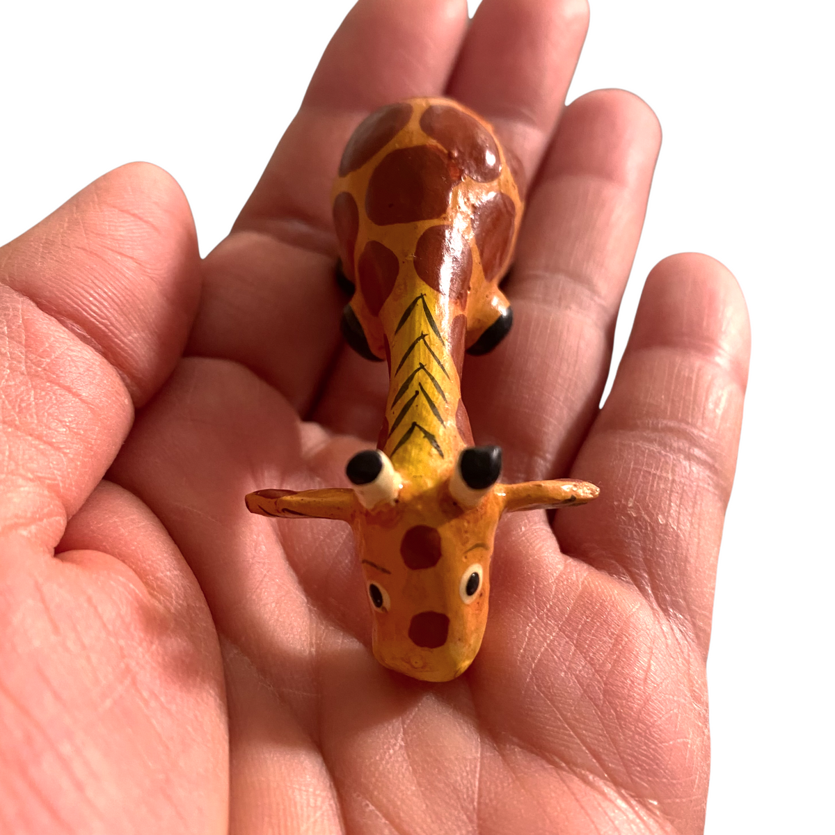 Wooden Minimal Giraffe Shelf Figurine Decoration Music Frog Co