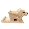 Wooden Basset Hound Phone Holder Music Frog Co