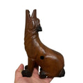 8" Dark Oak Wolf Musical Whistle Instrument Music Frog Co