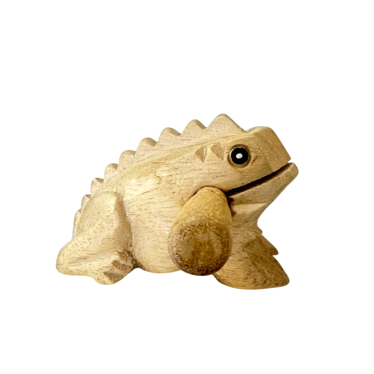 3" Wooden Musical Frog - Natural (Percussion Instrument) Music Frog Co