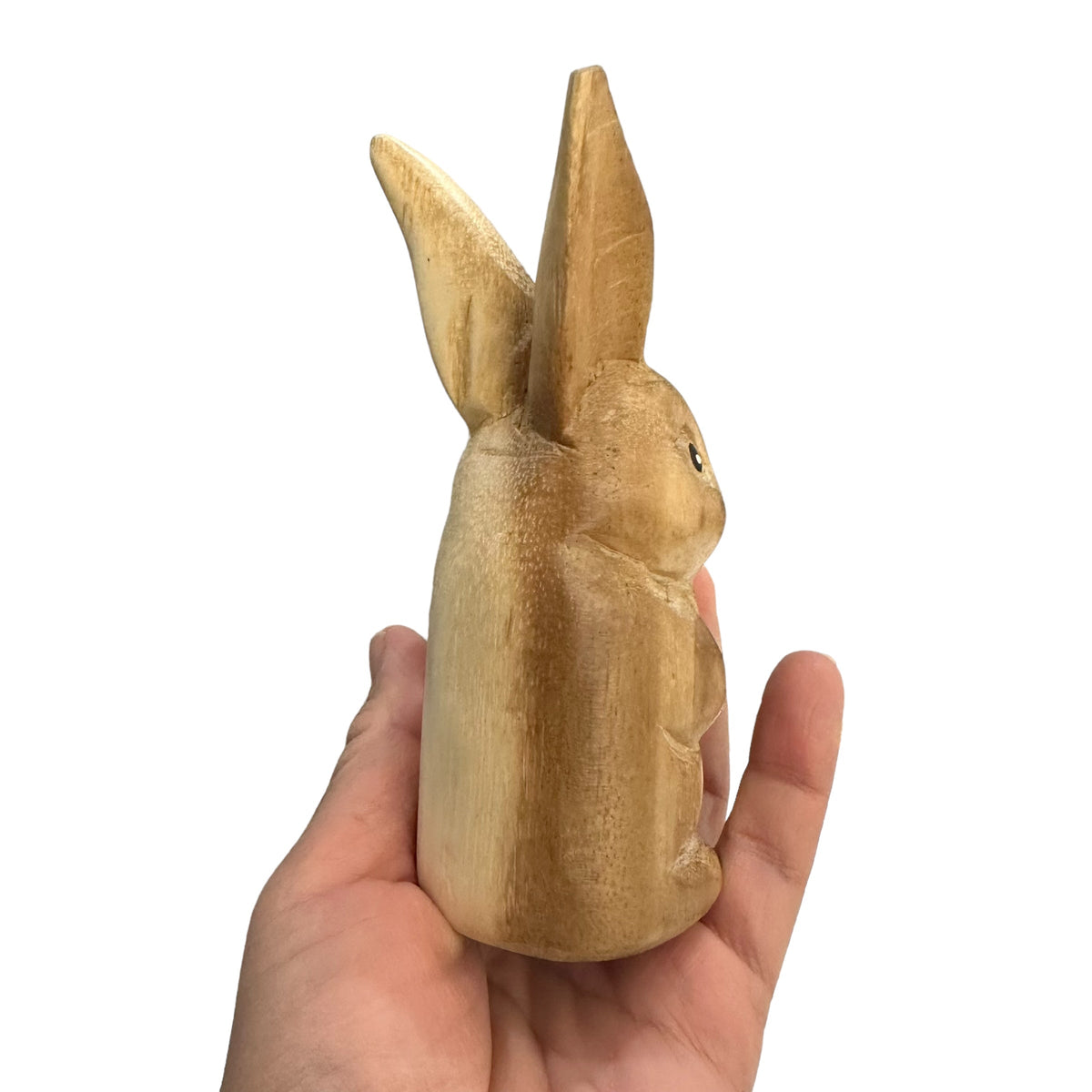 Wooden Standing Bunny Figurine Decoration Music Frog Co