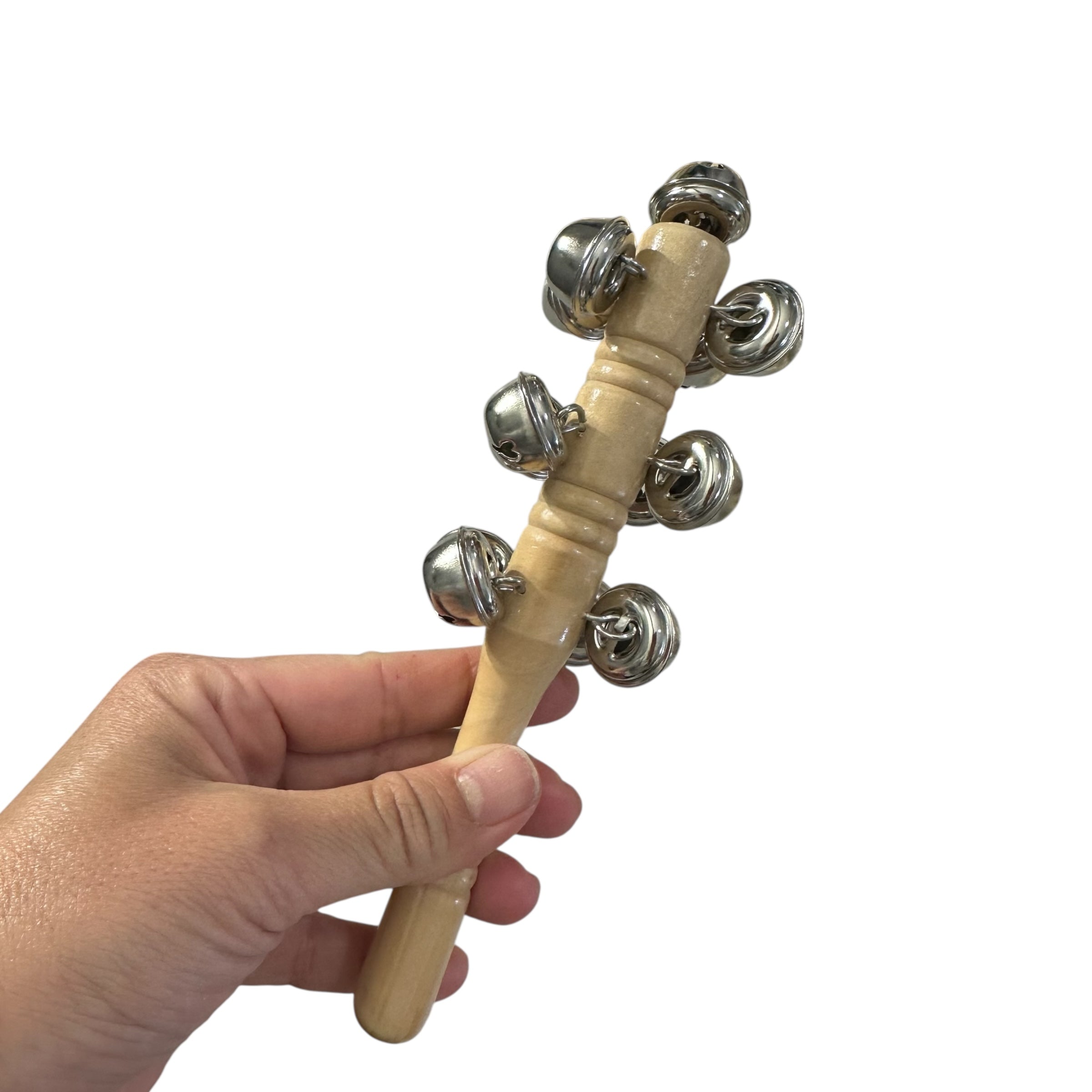 Wooden Jingle Stick – Montessori Rhythm Instrument for Kids’ Music Learning Music Frog Co
