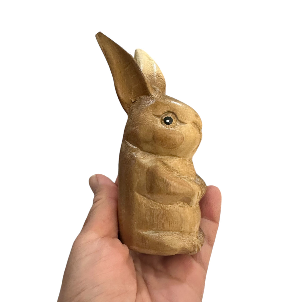 Wooden Standing Bunny Figurine Decoration Music Frog Co