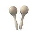 Set of 2 Wooden Maracas – Montessori Rhythm Instrument for Kids’ Music Learning Music Frog Co
