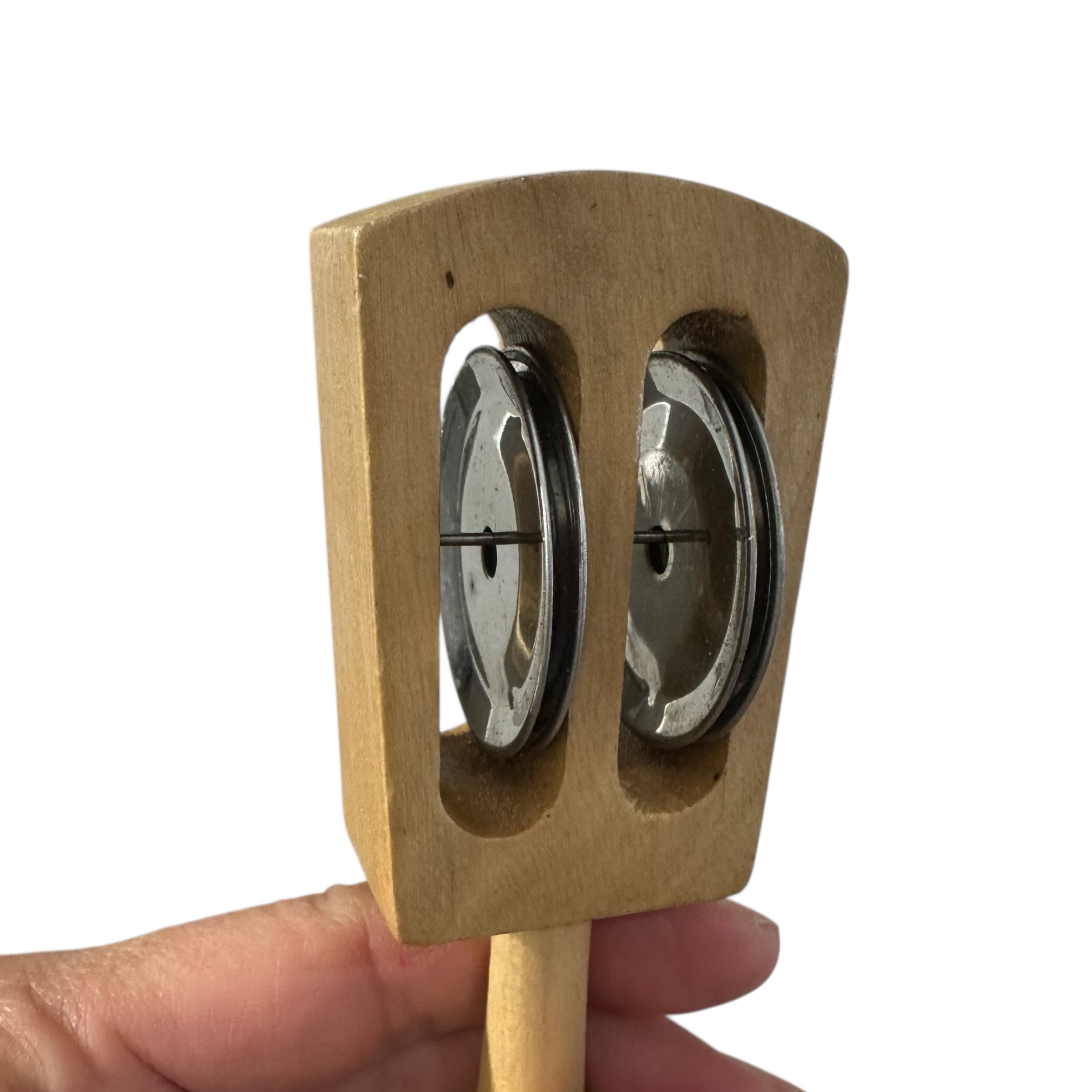 Wooden Rattle Instrument – Montessori Rhythm Toy for Music Learning Music Frog Co