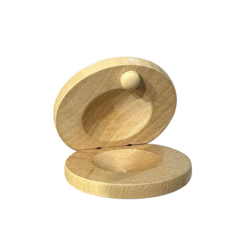 Wooden Castanet – Montessori Rhythm Instrument for Kids’ Music Learning Music Frog Co