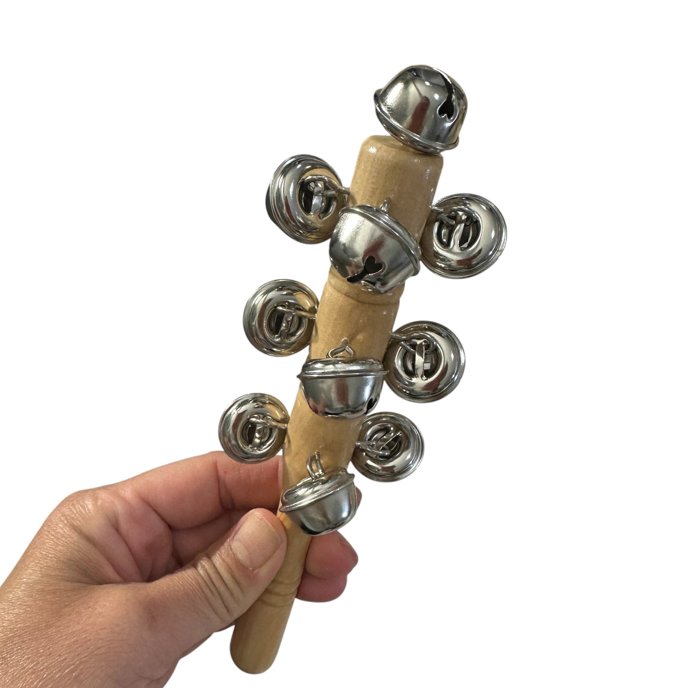 Wooden Jingle Stick – Montessori Rhythm Instrument for Kids’ Music Learning Music Frog Co