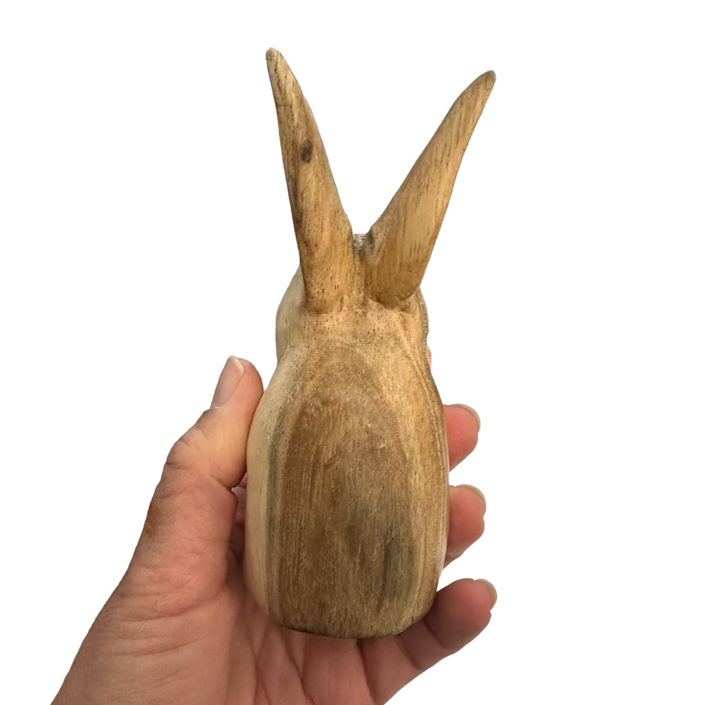 Wooden Standing Bunny Figurine Decoration Music Frog Co