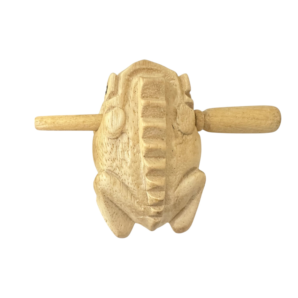 3" Wooden Musical Frog - Natural (Percussion Instrument) Music Frog Co