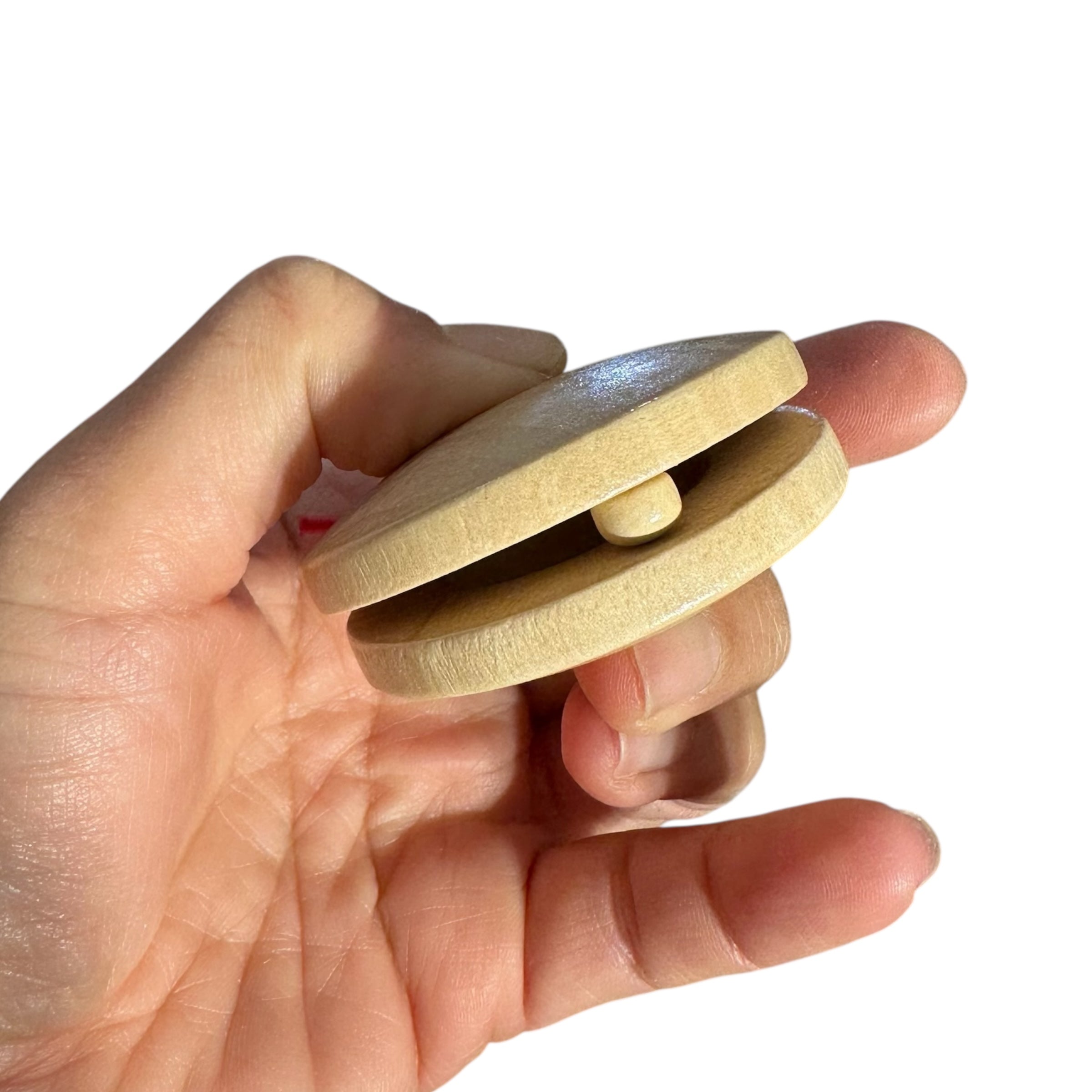 Wooden Castanet – Montessori Rhythm Instrument for Kids’ Music Learning Music Frog Co