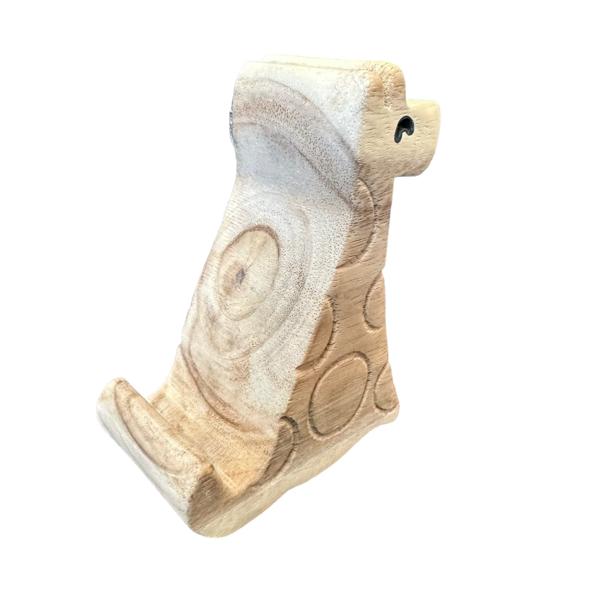 Wooden Giraffe Phone Holder Music Frog Co